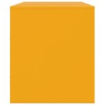 Meuble TV jaune moutarde 99x39x44 cm acier – Image 6