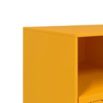 Meuble TV jaune moutarde 99x39x44 cm acier – Image 8