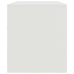 Meuble TV blanc 99x39x44 cm acier – Image 6