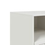Meuble TV blanc 99x39x44 cm acier – Image 8