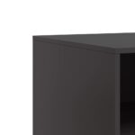 Meuble TV noir 67x39x44 cm acier – Image 8