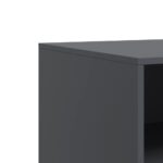 Meuble TV anthracite 67x39x44 cm acier – Image 8