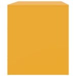 Meuble TV jaune moutarde 67x39x44 cm acier – Image 6