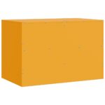 Meuble TV jaune moutarde 67x39x44 cm acier – Image 7