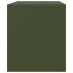 Meubles TV 2 pcs vert olive 67x39x44 cm acier – Image 6