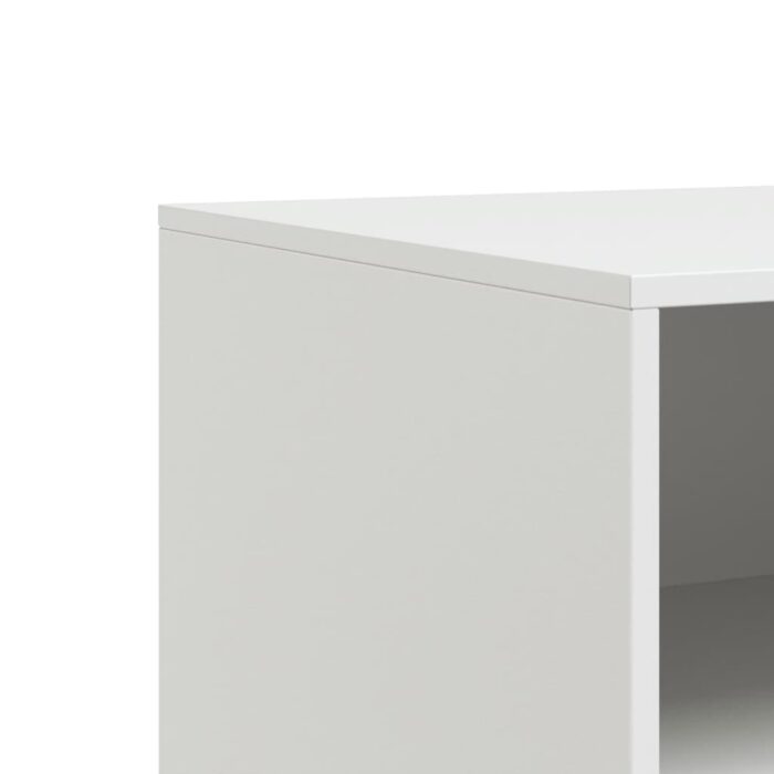 Meuble TV blanc 67x39x44 cm acier – Image 8