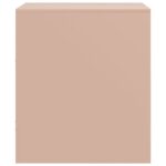Table de chevet rose 34,5x39x44 cm acier – Image 6