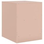 Table de chevet rose 34,5x39x44 cm acier – Image 7