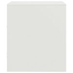 Table de chevet blanc 34,5x39x44 cm acier – Image 7