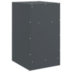 Table de chevet anthracite 34,5x39x62 cm acier – Image 7
