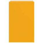 Tables de chevet 2 pcs jaune moutarde 34,5x39x62 cm acier – Image 6