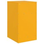 Tables de chevet 2 pcs jaune moutarde 34,5x39x62 cm acier – Image 7