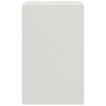 Table de chevet blanc 34,5x39x62 cm acier – Image 6