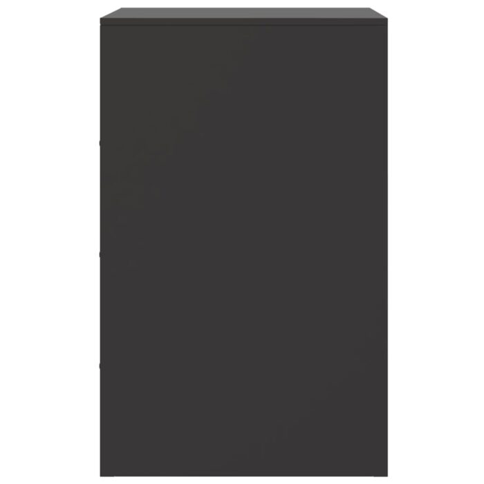 Table de chevet noir 34,5x39x62 cm acier – Image 6