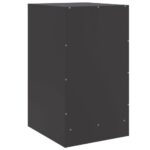 Table de chevet noir 34,5x39x62 cm acier – Image 7