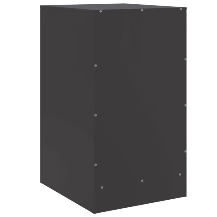 Table de chevet noir 34,5x39x62 cm acier – Image 7