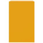 Table de chevet jaune moutarde 34,5x39x62 cm acier – Image 6