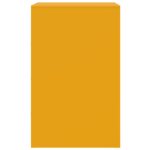 Tables de chevet 2 pcs jaune moutarde 34,5x39x62 cm acier – Image 5