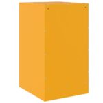 Tables de chevet 2 pcs jaune moutarde 34,5x39x62 cm acier – Image 6