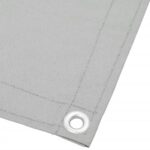 Écran de balcon gris clair 75x600 cm 100% polyester oxford – Image 2