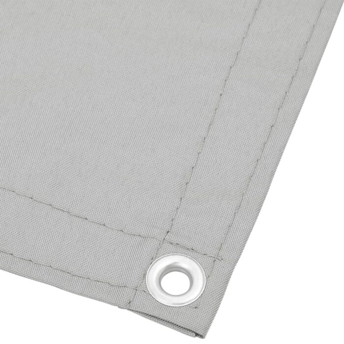 Écran de balcon gris clair 120x800 cm 100% polyester oxford – Image 2