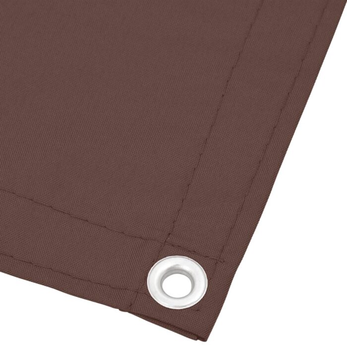 Écran de balcon marron 75x800 cm 100% polyester oxford – Image 2