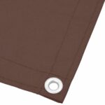 Écran de balcon marron 120x1000 cm 100% polyester oxford – Image 2