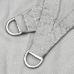 Voile d'ombrage gris clair 3x3 m 100% polyester oxford – Image 3