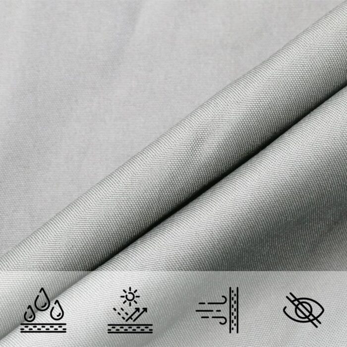 VXL8721012435933_g_en_hd_6.jpg Voile d'ombrage gris clair 3x3 m 100% polyester oxford – Image 6