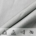 Voile d'ombrage gris clair 3,6x3,6 m 100% polyester oxford – Image 6