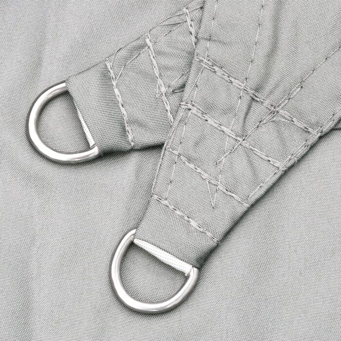 Voile d'ombrage gris clair 4x4 m 100% polyester oxford – Image 3