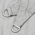 Voile d'ombrage gris clair 7x7 m 100% polyester oxford – Image 3