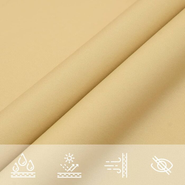 Voile d'ombrage sable 3x3 m 100 % polyester oxford – Image 6