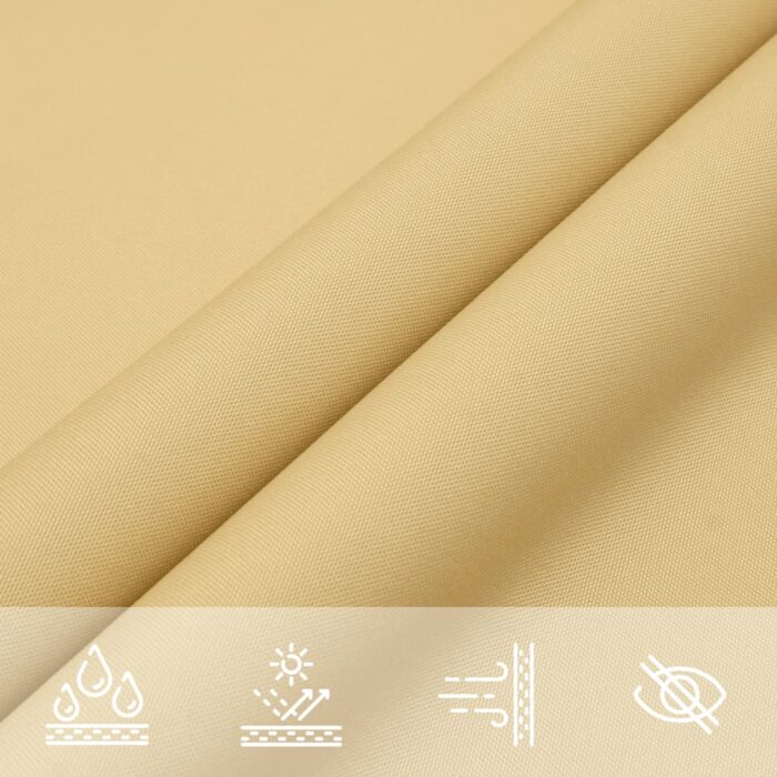 Voile d'ombrage sable 4x4 m 100 % polyester oxford – Image 6