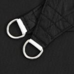 Voile d'ombrage noir 7x5x5 m 100 % polyester oxford – Image 3