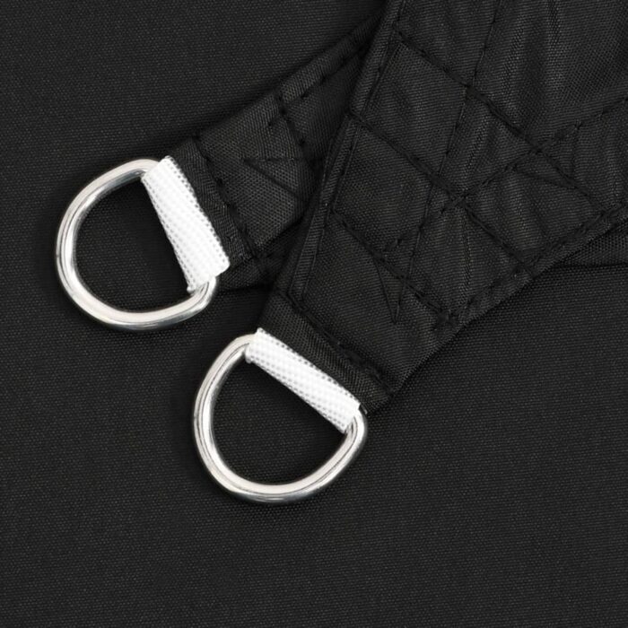 Voile d'ombrage noir 7x5x5 m 100 % polyester oxford – Image 3