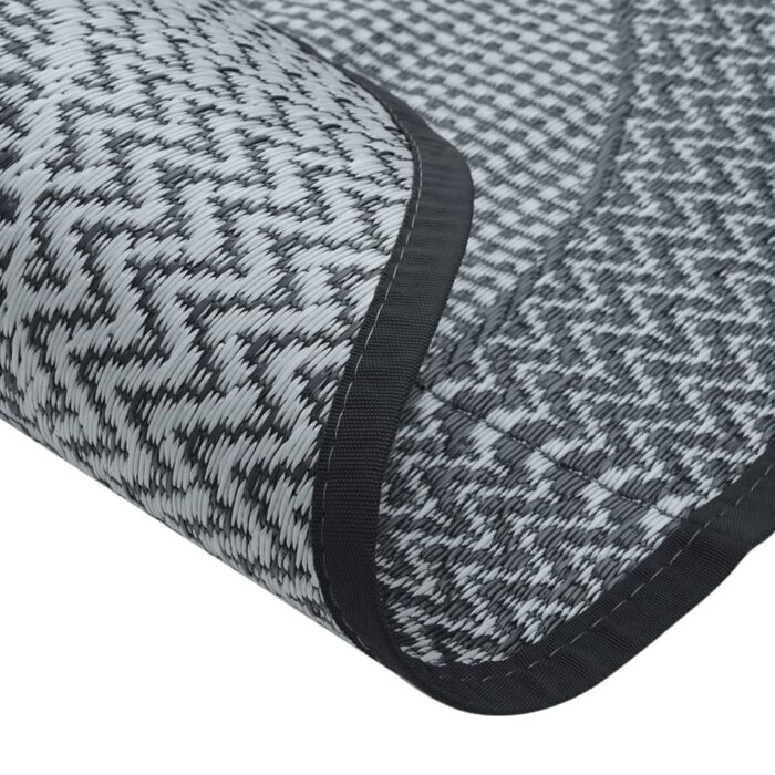 Tapis d'extérieur ARAKIL gris Ø120 cm PP – Image 3