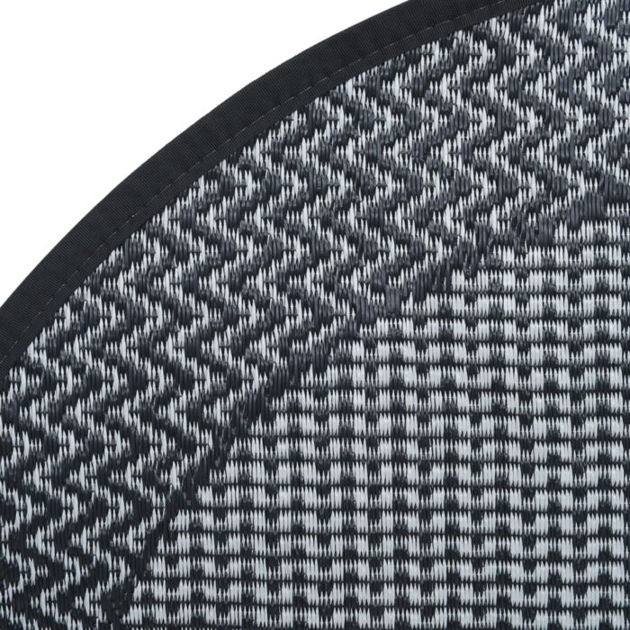 Tapis d'extérieur ARAKIL gris Ø160 cm PP – Image 2
