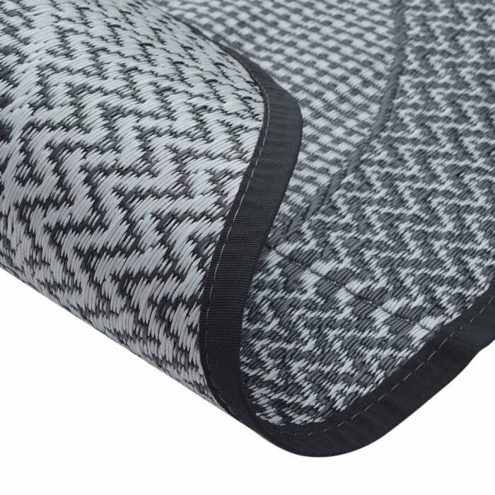 Tapis d'extérieur ARAKIL gris Ø160 cm PP – Image 3