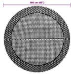 Tapis d'extérieur ARAKIL gris Ø160 cm PP – Image 4