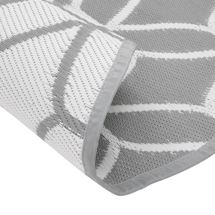 Tapis d'extérieur ARAKIL gris Ø160 cm PP – Image 3