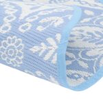 Tapis d'extérieur ARAKIL bleu azuré Ø120 cm PP – Image 3