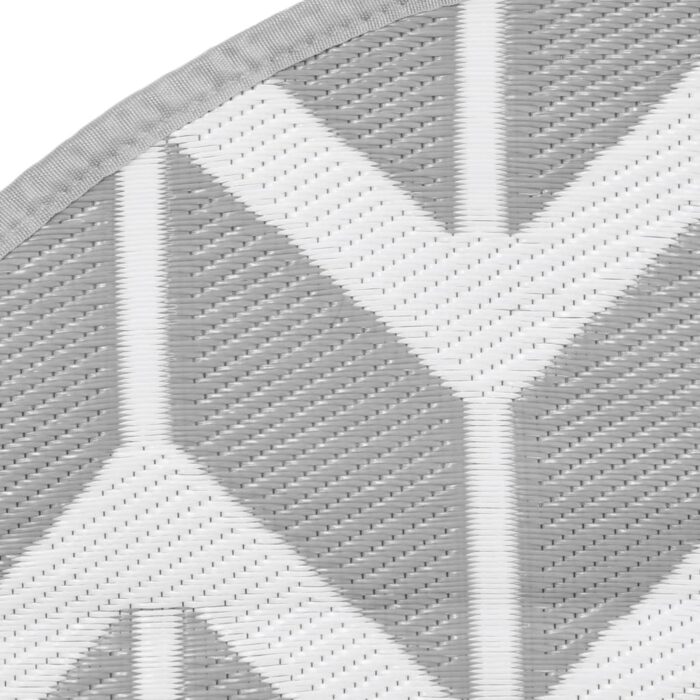 Tapis d'extérieur ARAKIL gris Ø160 cm PP – Image 3