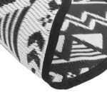 Tapis d'extérieur ARAKIL noir Ø120 cm PP – Image 2