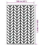 Tapis d'extérieur ARAKIL Gris 160x230 cm PP – Image 4