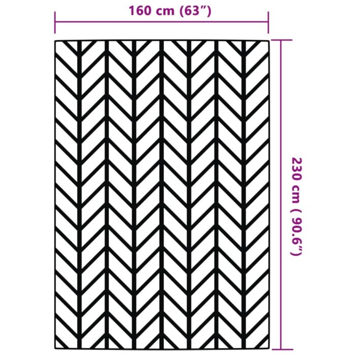 Tapis d'extérieur ARAKIL Gris 160x230 cm PP – Image 4