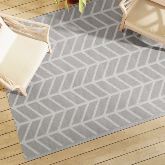 Tapis d'extérieur ARAKIL Gris 160x230 cm PP – Image 1