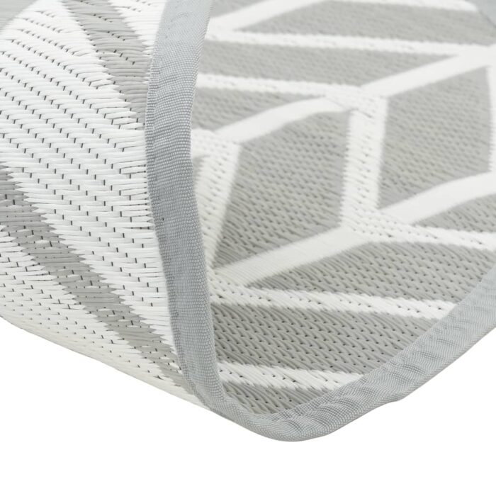 Tapis d'extérieur ARAKIL gris Ø160 cm PP – Image 2