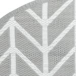 Tapis d'extérieur ARAKIL gris Ø160 cm PP – Image 3