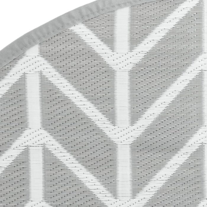 Tapis d'extérieur ARAKIL gris Ø160 cm PP – Image 3